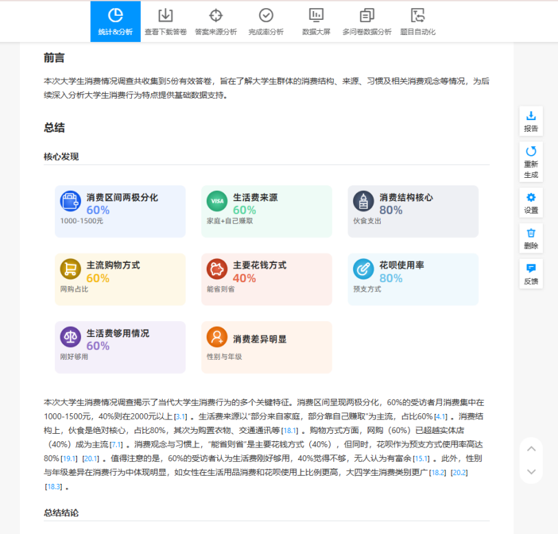 AI报告总结